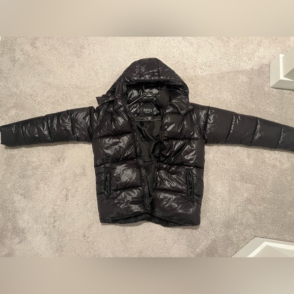 BOOHOOMAN PUFFER BUBBLE JACKET - Picture 3 of 3